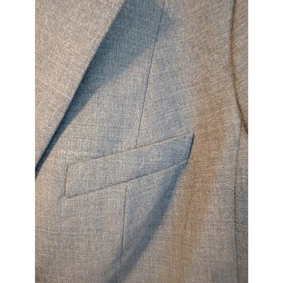 MM Lafleur The Ross Wool Blend Blazer Charcoal Grey Womens +1 (XL) Tw Button - Picture 5 of 9